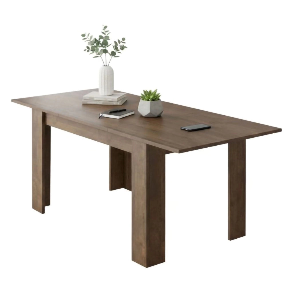 Marene, Tavolo Allungabile Allungabile, 200x90x75h cm Marrone Noce