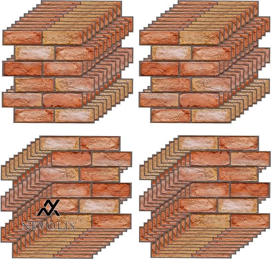 Pannelli da Parete 3D a Secco 40 pezzi Aspetto Pietra 30 x 30 cm Rivestimento Idrorepellente PVC Pannelli da Parete in PVC per Interni e Esterni Spazi Commerciali