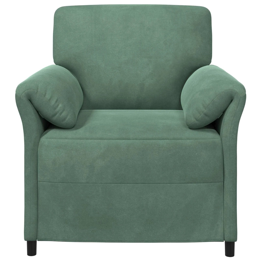 Divano 1 posto Verde Mare 88 x 83 x 95 cm Velluto 42033936
