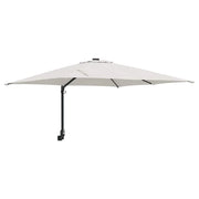 Ombrellone da giardino moderno basculante 248,5 x 247,5 x 160 cm in poliestere color sabbia 02_0058634