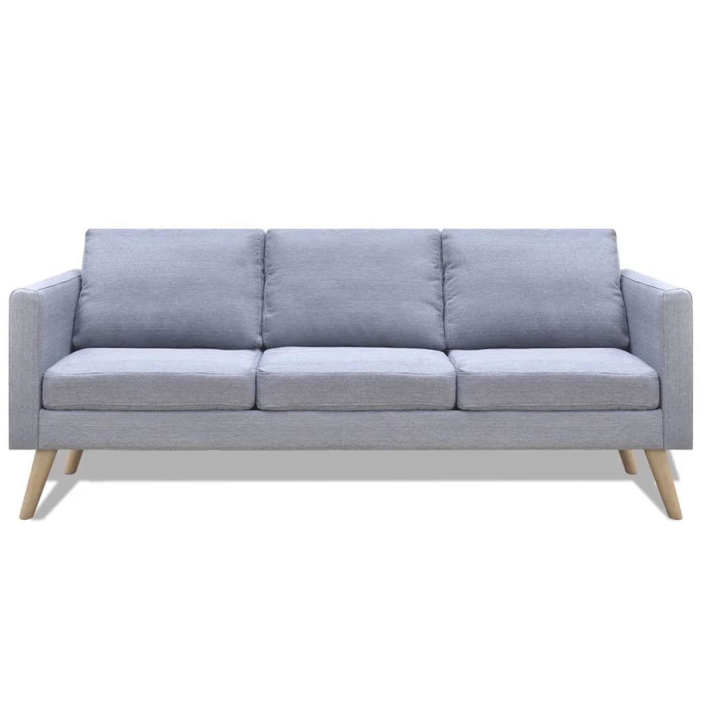 Set di divani a 2 posti per soggiorno/salotto/arredamento della casa e set di divani a 3 posti in tessuto grigio chiaro 02_0020260