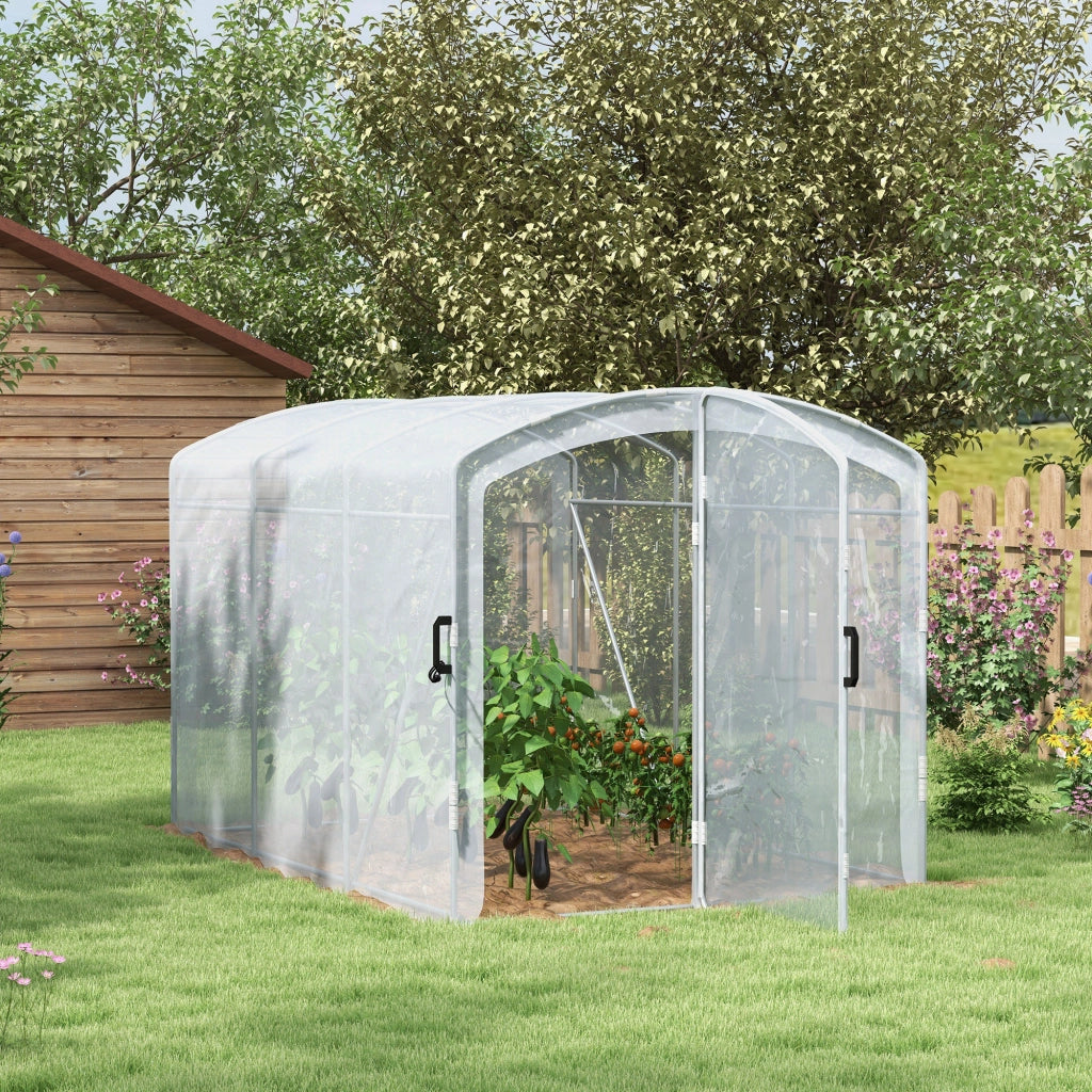 Serra Tunnel Camminabile ¨C Zephmum ¨C Grigio Trasparente Acciaio 3x2x2m