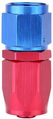 Adattatore di linea carburante - Alluminio - Connettore professionale - Rosso e Blu - AN8 - Adatto per sistemi di alimentazione a carburante
