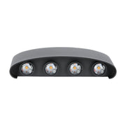 7W LED Wall Light Light Sand Black IP65 4000K