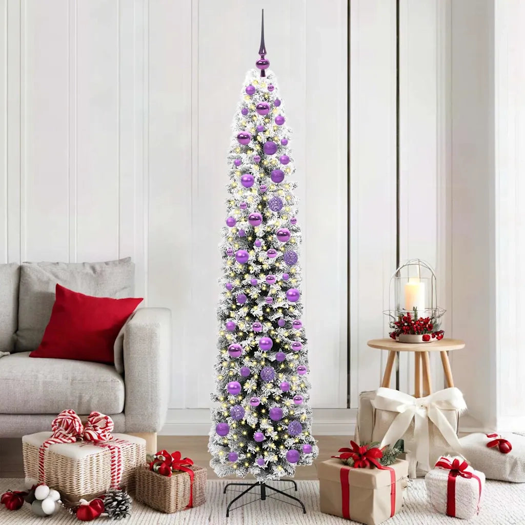 Albero di Natale | Decorazioni natalizie artificiale con 300 LED Verde 180 cm