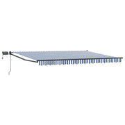 Tenda retrattile manuale con LED 4,5 × 3 m
