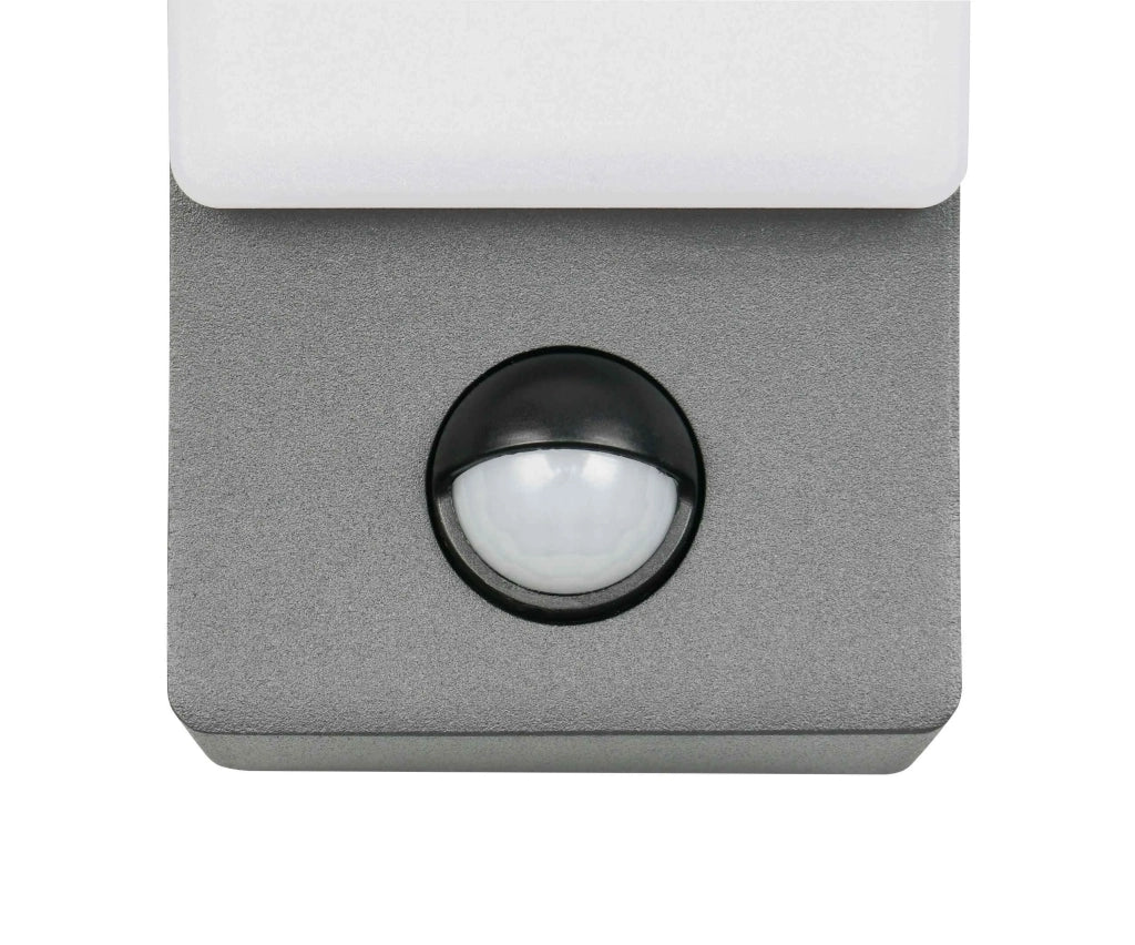 Applique da esterno LED c/sensore movimento, antracite, H 23 cm, Beja