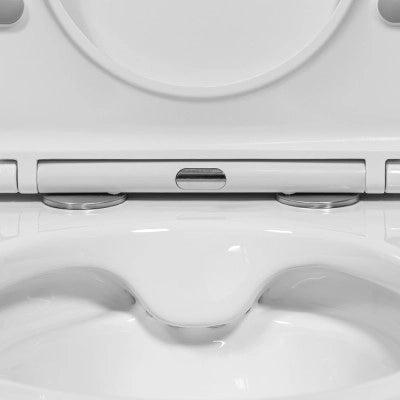 Set sanitari sospesi salvaspazio Rimless Serie Tokyo con copriwc rallentato