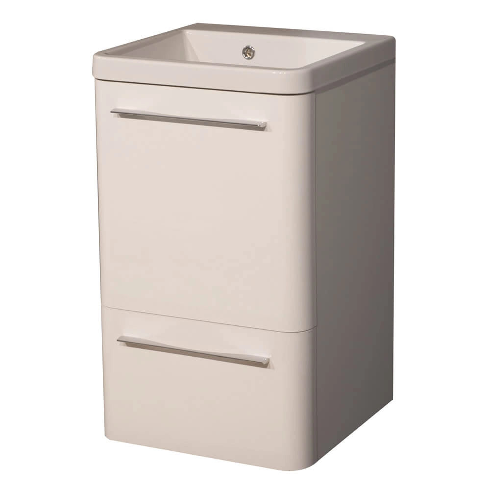 Mobile Lavatoio 50,5x50,5x87 cm 2 Cassetti Montegrappa Novella Dipiù Bianco