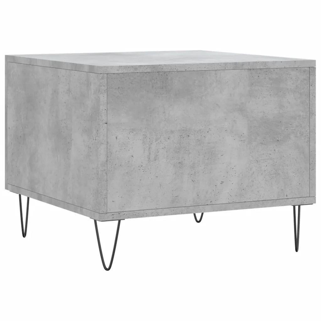 2 pz Tavolini salotto | Tavolino da caff¨¨ | Tavolino da Soggiorno Grigio Cemento 50x50x40 Legno Multistrato
