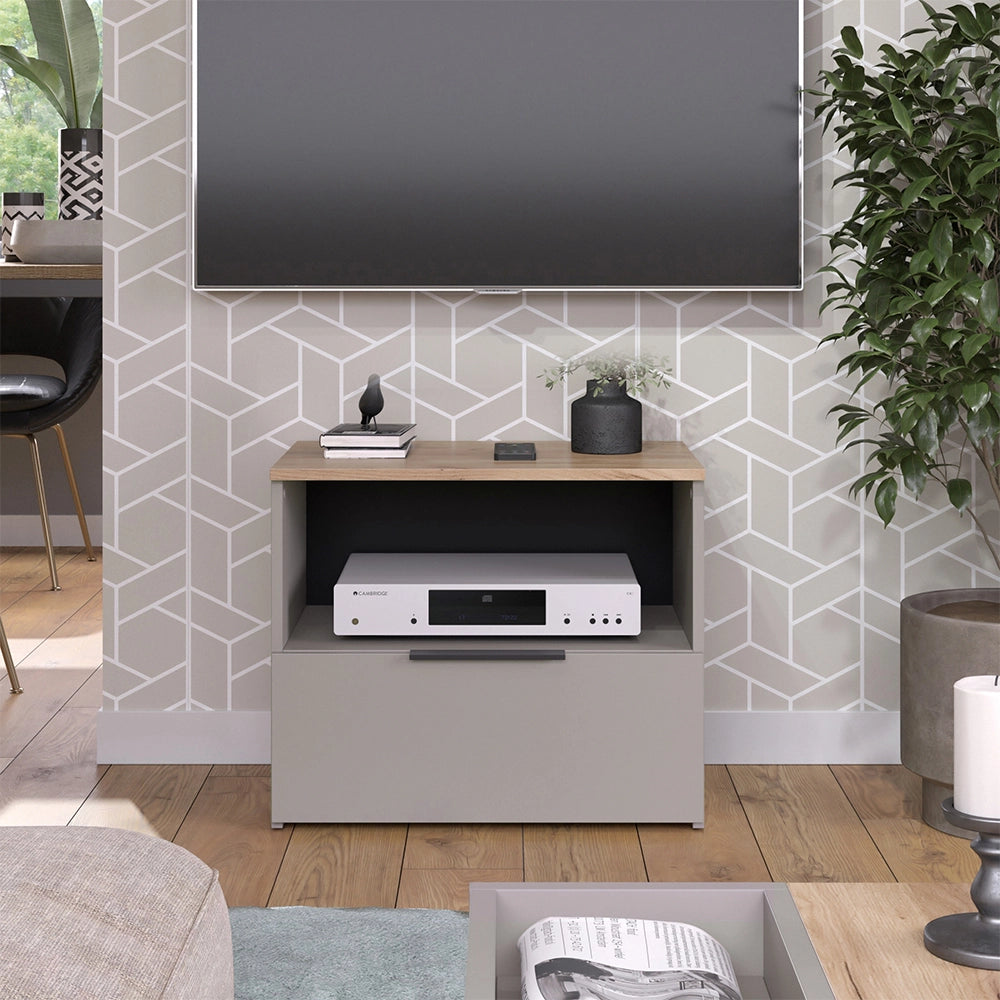 Vicco Mobile tv Grigio 60 x 50 cm con cassetto