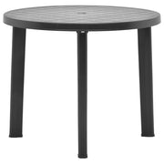 Tavolo da Giardino Antracite 89 cm in Plastica cod mxl 46385