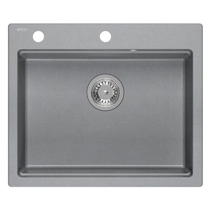 Lavello In Granito Kurt 110 Workstation Grey Metallic