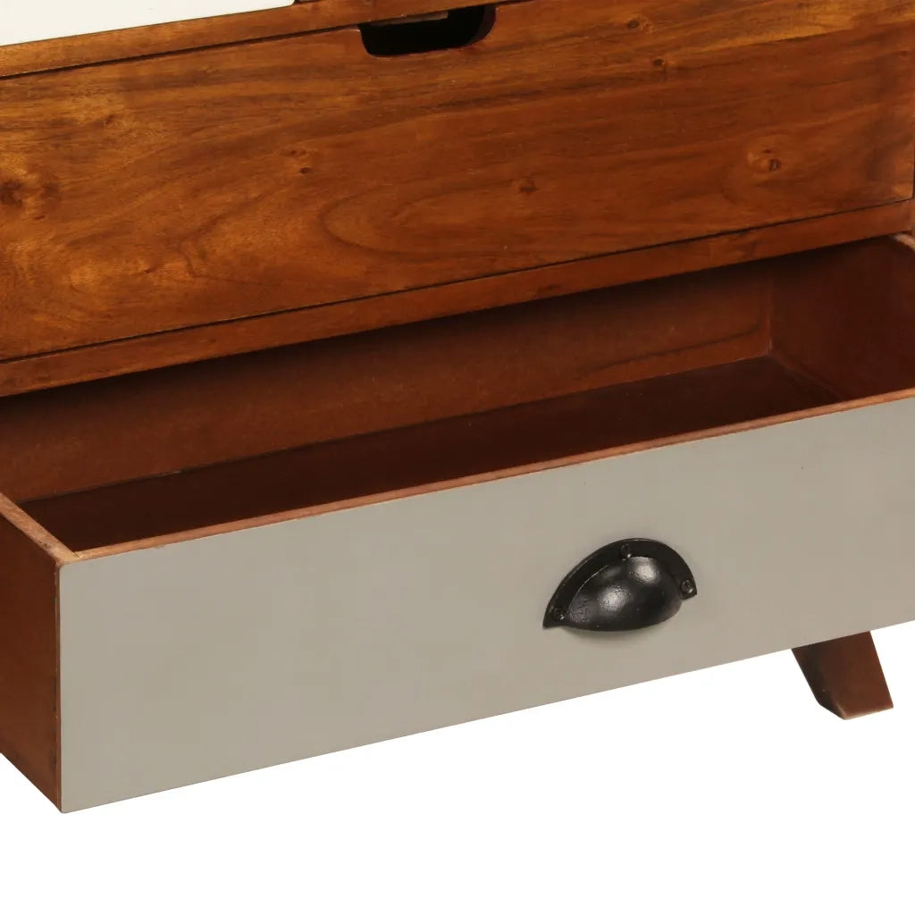 Credenza 115x35x86 cm Legno Massello di Acacia cod mxl 19917