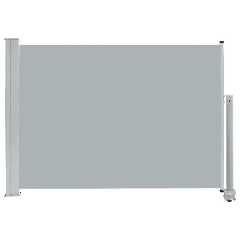 Tenda da sole laterale retrattile/schermo privacy per patio giardino terrazza balcone 80 x 300 cm grigio 02_0007396