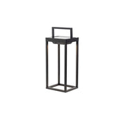 Zafferano - Lanterna Home solar 2 a led 37,3cm - Lampada da parete e da tavolo 2W con batteria e sensore crepuscolare - Nera