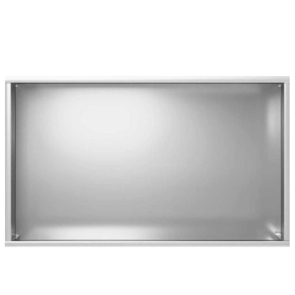 Vaso da giardino Argento 50 x 30 x 49 cm Acciaio zincato 8005816