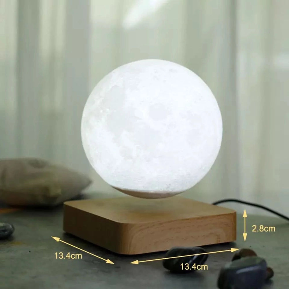 Lampada a led con luna levitante magnetica gravità cambia 3 colori luce
