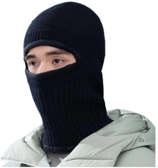Muffa da campeggio invernale, maschera da sci, impermeabile, maschera da campeggio, cappuccio da bivacco a maglia, motociclista, ciclista, maschera per proteggere il viso e il naso da vento e freddo per uomo e donna, maschera da sport all'aperto