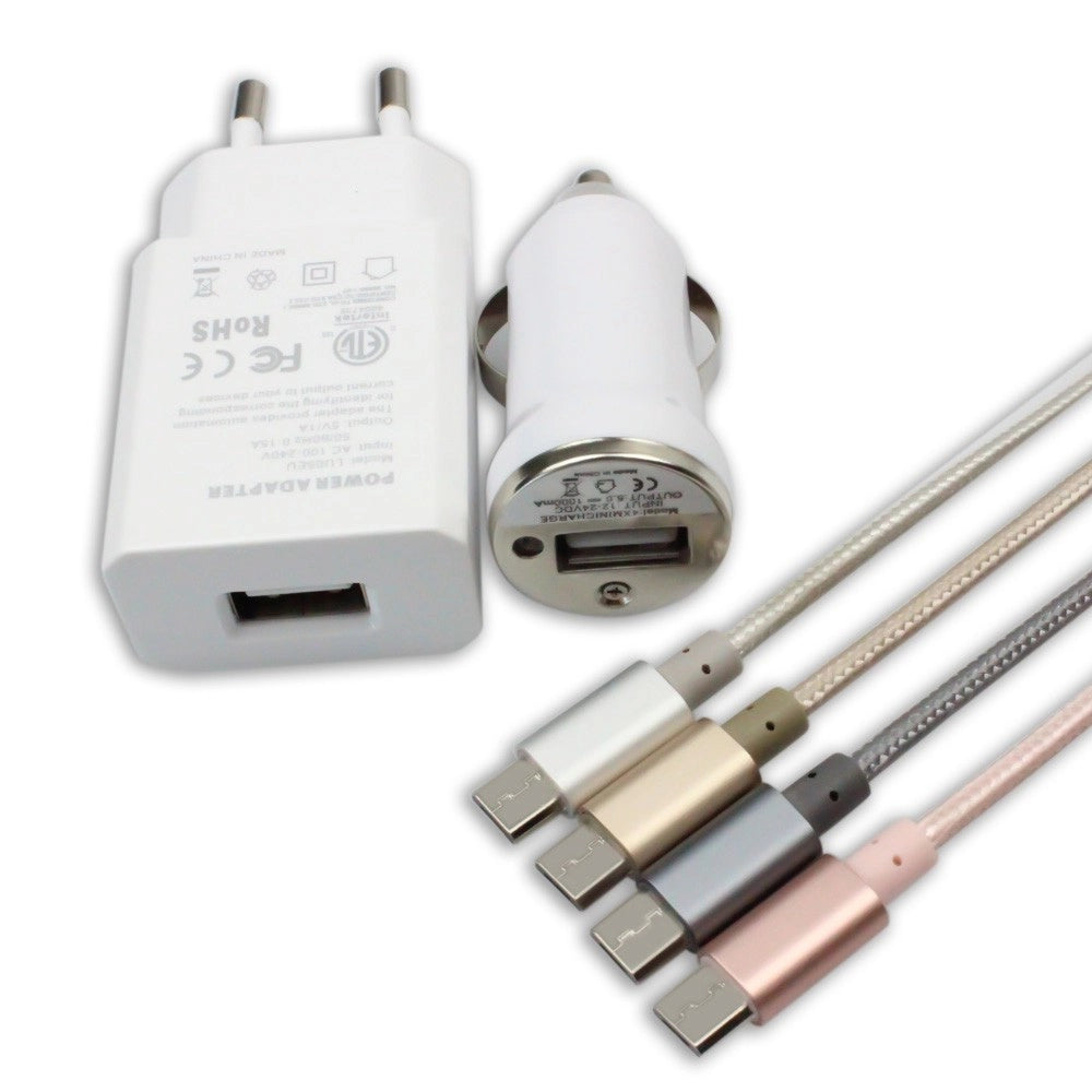 Trade Shop - Carica Batteria Batterie 3 In 1 Casa Auto Usb Samsung Galaxy S Iii Nexus Note -