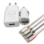 Trade Shop - Carica Batteria Batterie 3 In 1 Casa Auto Usb Samsung Galaxy S Iii Nexus Note -