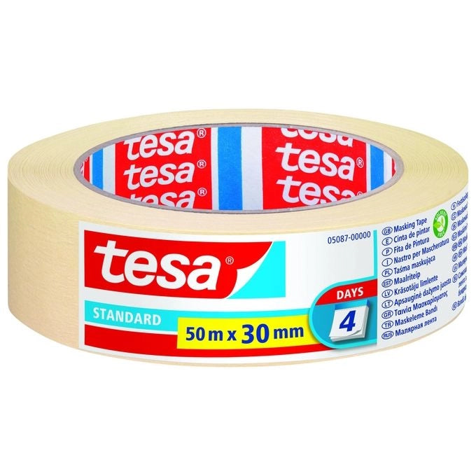 TESA Nastro in carta adesivo 30 mm x 50 m Beige