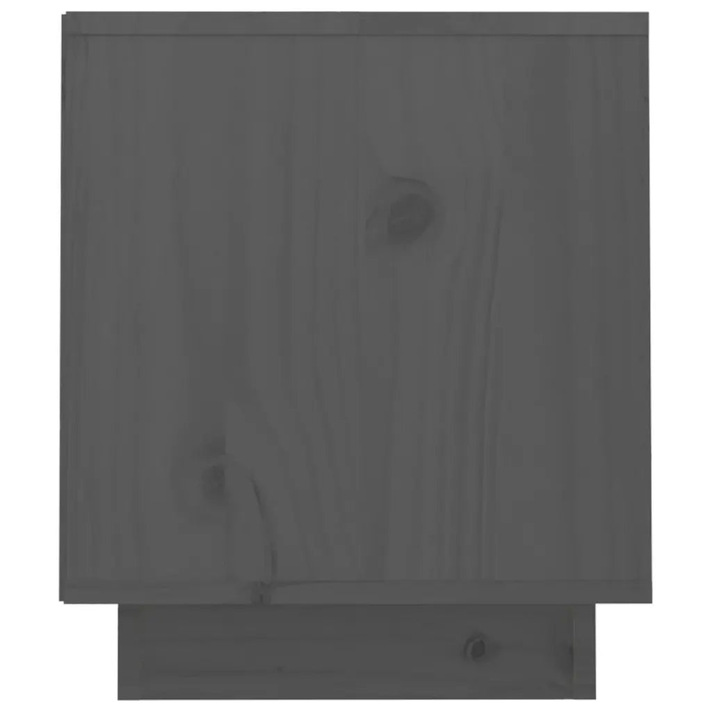 Mobile TV | Armadietto TV | Mobile Porta TV Grigio 70x34x40 cm in Legno Massello di Pino