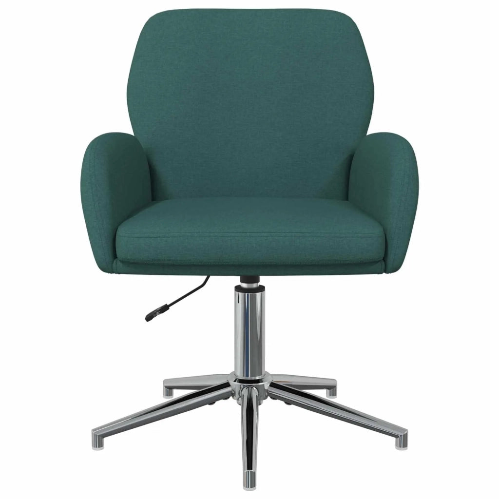 Sedie da scrivania girevoli 4 pz 54 x 58 x 90 cm Verde Scuro 3428307