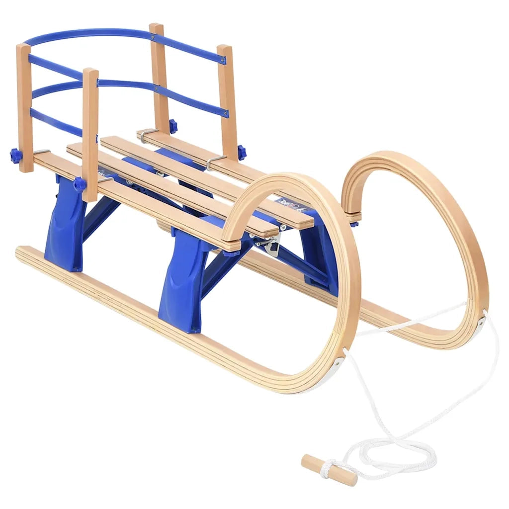 Slitta Pieghevole con Schienale 110 cm in Compensato cod mxl 65683
