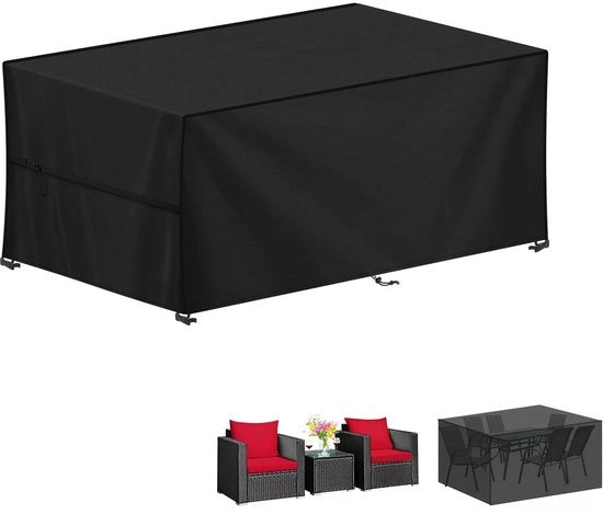 Coprioggetto per Mobili da Giardino - Impermeabile e Resistente al Vento - 150x90x75 cm