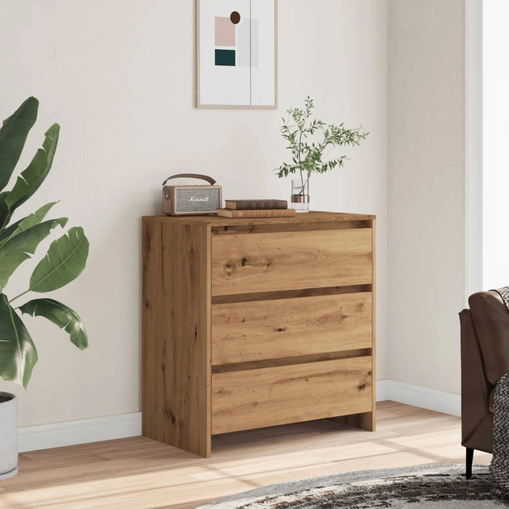 Buffet credenza cassettiera armadio mobile contenitore organizer per cucina soggiorno salotto fatto a mano 70 x 41 x 75 cm legno ingegnerizzato marrone 02_0030819