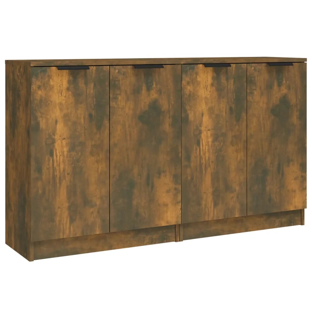Buffet credenza cassettiera armadio mobile contenitore organizer per cucina soggiorno salotti set da 2 60 x 30 x 70 cm legno ingegnerizzato marrone 02_0036735