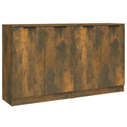 Buffet credenza cassettiera armadio mobile contenitore organizer per cucina soggiorno salotti set da 2 60 x 30 x 70 cm legno ingegnerizzato marrone 02_0036735