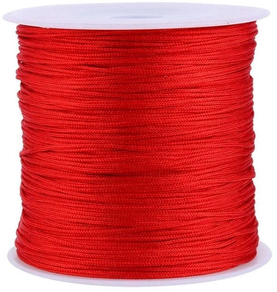 Corda in Nylon da 100M x 0,8mm - Corda a Rattail - Corda per Gioielli - Utilizzo Creativo - Alta Qualità - Corda per Gioielli