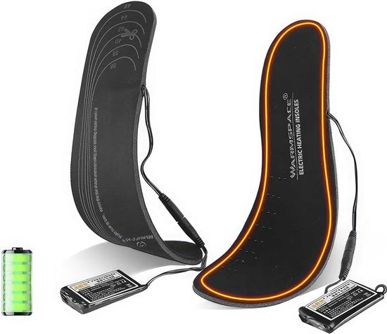Inlegzoli Elettrici Riscaldanti per Scarpe con Alimentatore USB - Ideali per Dimensioni 36-46
