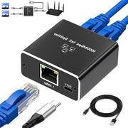 Rete Switch 10 Porte - 8 x 2,5 & 2 x 10G - Divisore di Reti - Ethernet - Per Cavo di Reti