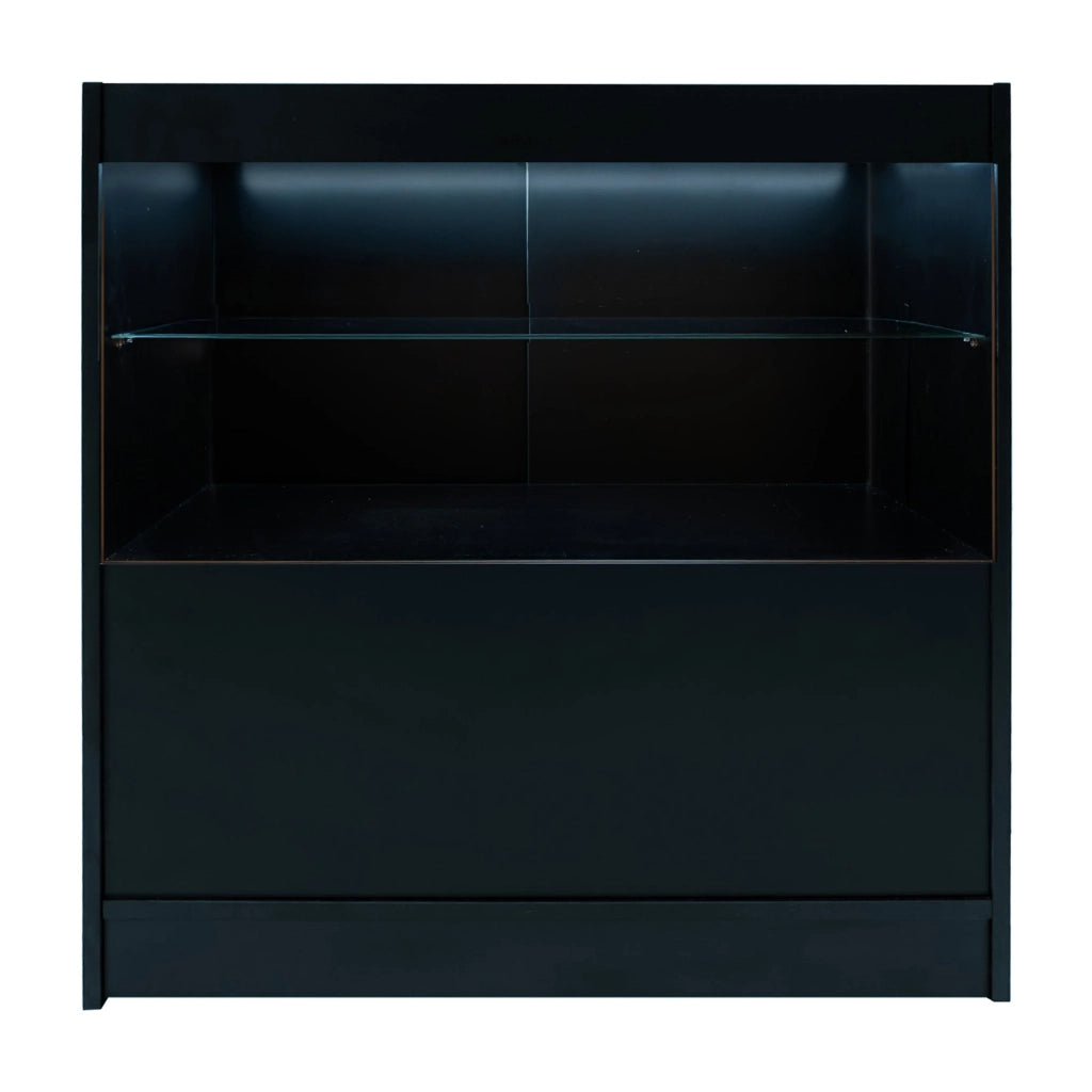 Set Banconi Nero Eclipse LED 2 x C900 LM60 TB60 con Serrature e Vetrina