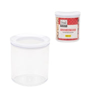 MA MAISON CLEAR AND FRESH CONTENITORE TONDO TRASPARENTE CON COPERCHIO BIANCO 660 ML