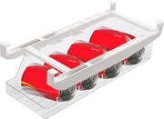 Dispensatore di Soda a Rotazione per Cani - Cassetto di Stoccaggio Regolabile per Frigorifero - Organizzatore Portatile e Spazievole per il Contacheno della Cucina