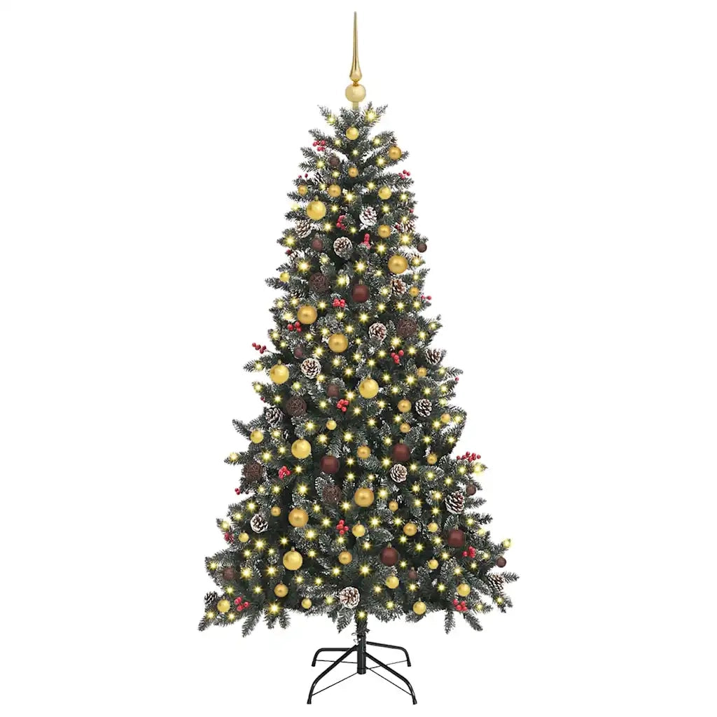 Albero di Natale artificiale con 300 LED Verde 210 cm 3395889