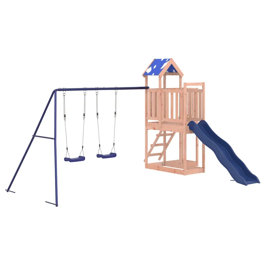 Set da Gioco da Esterno in Legno Massello di Douglas