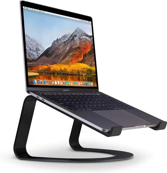 Supporto per laptop - Curva ergonomica per MacBook e laptop nero 

o alternativamente:

Supporto per laptop - Curva ergonomica per laptop nero