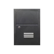 Alubox SC1 Sportello da Incasso in Alluminio Anodizzato per Esterno con Kit di Fissaggio colore Ghisa