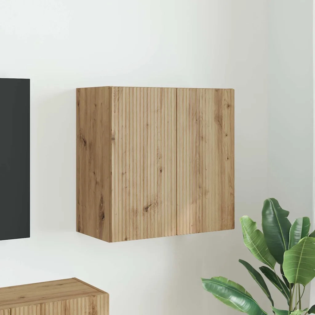 Mobile TV da parete Rovere artigianale 59,5 x 31 x 60 cm 892358