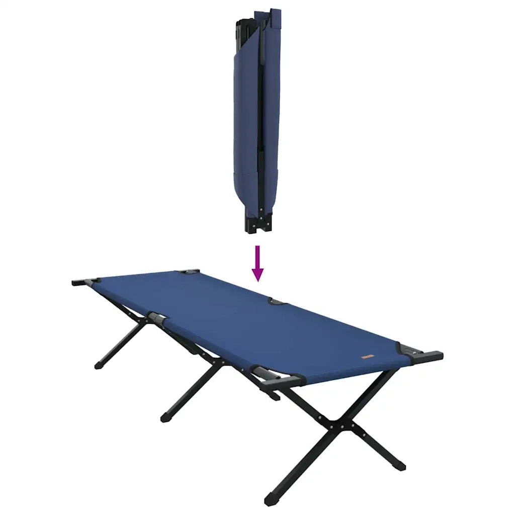 Letto da campeggio pieghevole Blu 193 x 69 x 45 cm CFW5108348