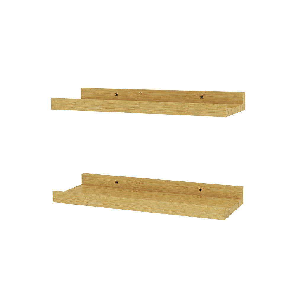 Vicco Scaffale a muro Legno naturale 40 x 4 cm Set di 2 40