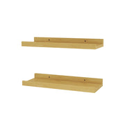Vicco Scaffale a muro Legno naturale 40 x 4 cm Set di 2 40