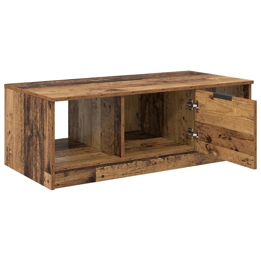 Tavolino da salotto | Tavolino da caff¨¨ | Tavolino da Soggiorno con cassetto Legno vecchio 102 x 50 x 36cm
