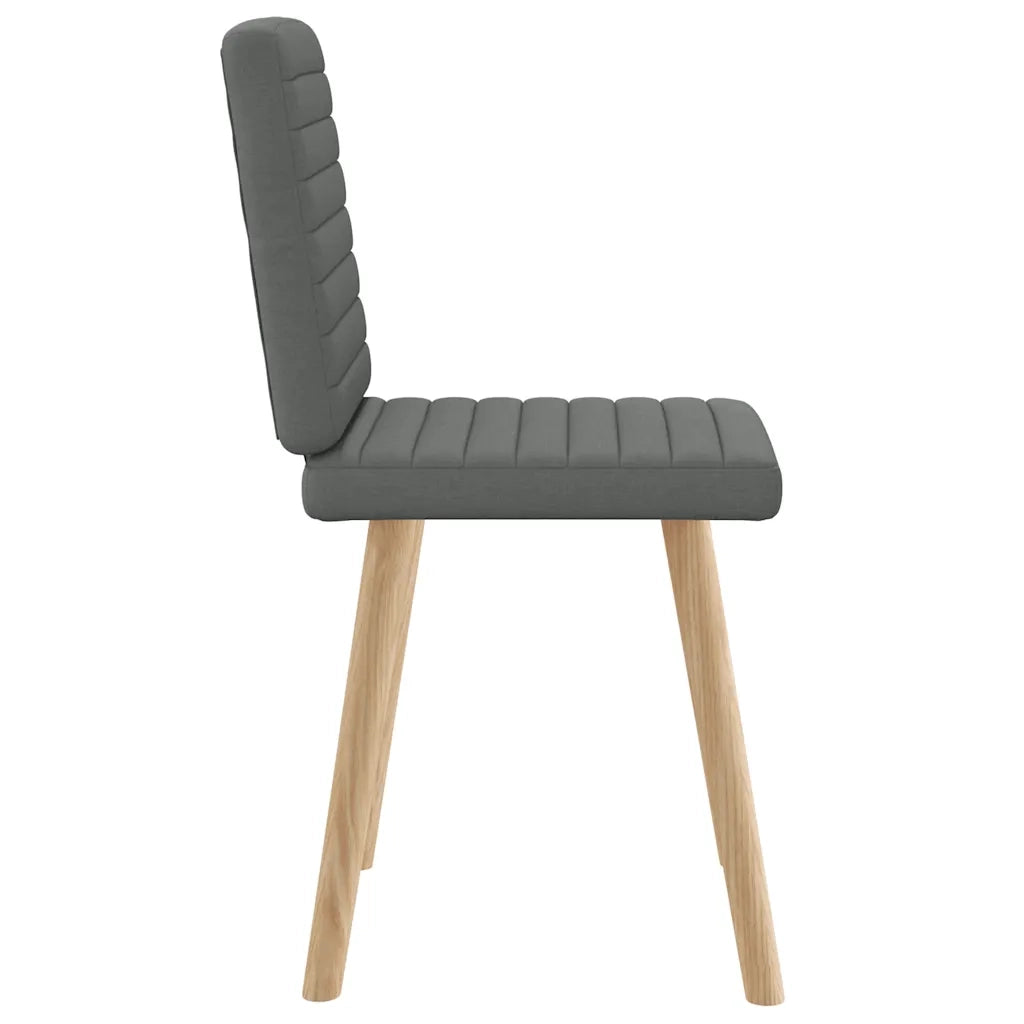 Sedie da Pranzo 2 pz Grigio Scuro in Tessuto 4101175