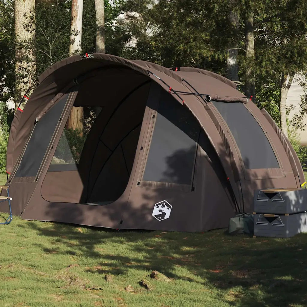 Tenda da Pesca per 2 Persone Marrone Impermeabile 4009399
